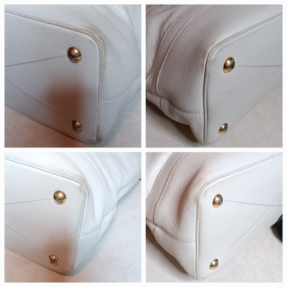 Louis Vuitton Citadine PM White Empreinte Tote Bag W/ Pochette - Picture 7 of 17